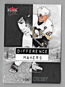 SIDNEY CROSBY 2007-08 FLEER ULTRA DIFFERENCE MAKERS INSERT CARD #DM12 PENGUINS - Picture 1 of 2