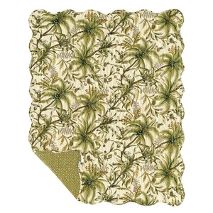 Barbados Sand Quilted Cotton 50" x 60" Throw Blanket - Picture 1 of 1