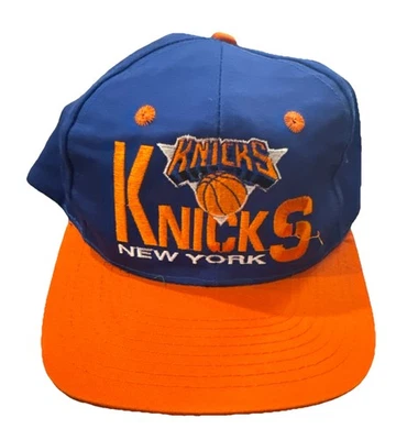 Sombrero ajustable New York Knicks para hombre azul vintage baloncesto Foto 1 de 4