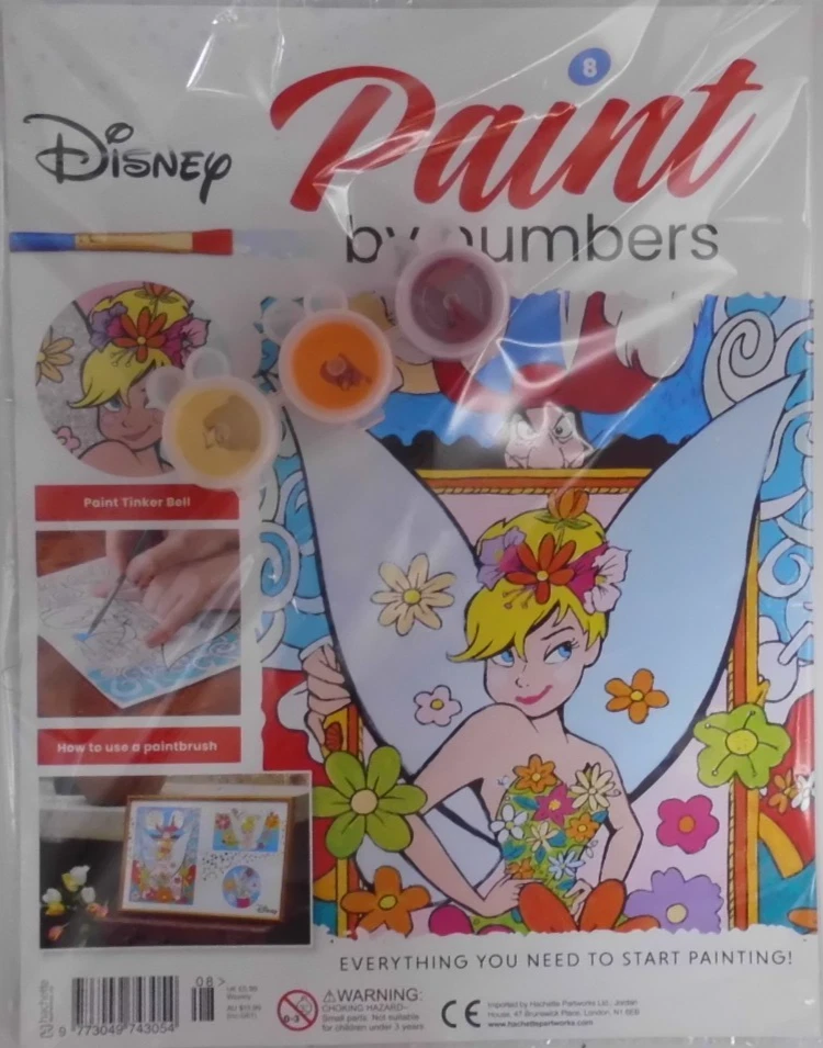 Hachette Disney Paint by Numbers Partwork magazine Collection #8 Tinker Bell - Image 1 of 1