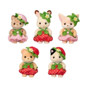 Sylvanian Families Baby Puppe Set Erdbeere EPOCH Calico Critters NEU Japan - Bild 1 von 4