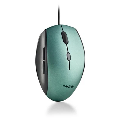 NGS Moth Ice USB Wired Optical Computer Mouse with 5 Quiet Buttons and Scrolling - Image 1 of 4