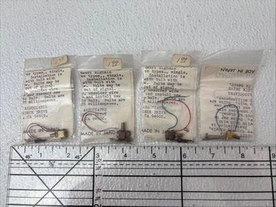 (4) Vintage Lambert Associates Model Railroad Brass Trolley Lights. - Image 1 of 4