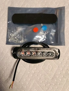 6 LED Blue/RedStrobe Light for Trucks Trailers Side Marker Clearance Light Cars - Picture 1 of 6