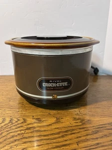 Vintage Rival Crock-ette 1 Quart Schongarer Topf 3200 abnehmbarer Topf getestet - Bild 1 von 19