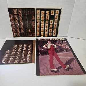 Lot Vintage 1970s Film Photo Proofs- Fashion Models & Familycolor ROLLERSKATING - Picture 1 of 21