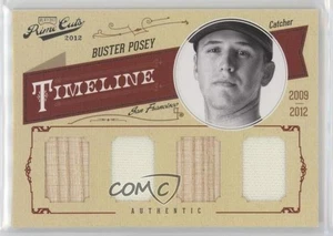 2012 Playoff Prime Cuts Timeline Quad Materials /25 Buster Posey #7 - Foto 1 di 3