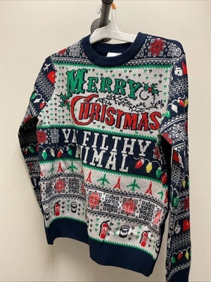 Suéter Navidad Solo en Casa Talla S, Feliz Navidad Ya Animal Sucio Foto 1 de 3