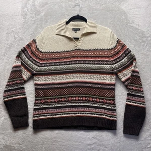 Carolyn Taylor Multicolored Pullover Sweater Size XL Fair Isle Vintage Knit - Picture 1 of 8