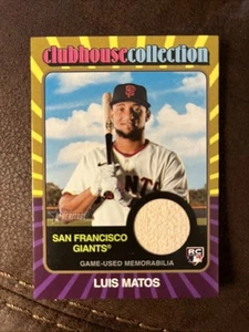 2024 Topps Heritage LUIS MATOS Clubhouse Collection Bat Belic Gold RC 69/99 - Picture 1 of 3