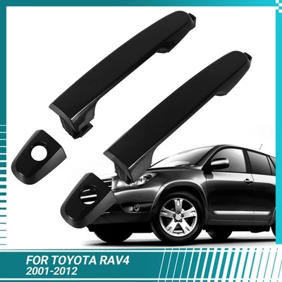 Manija de puerta exterior izquierda derecha para Toyota RAV4 2001-2012 lado del conductor delantero del pasajero Foto 1 de 4