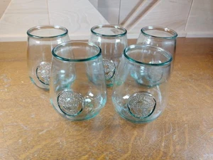 Menge 5 San Miguel 100 % Authentisch Recycling Glas Trinkglas Becher 5 Zoll - Bild 1 von 6