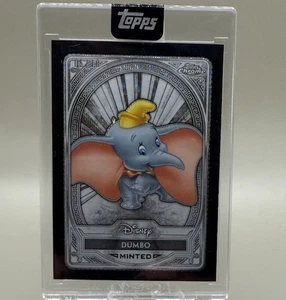 2025 TOPPS DISNEY MINT DUMBO 05/10 CHROME BLACK  REFRACTOR ENCASED SSP - Picture 1 of 4