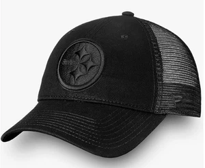 Gorra de béisbol Pittsburgh Steelers OSFM Snapback Core Trucker Blackout E1 1405 - Imagen 1 de 4