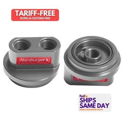 Trans-Dapt 3324, One Natural Aluminum Oil Filter Bypass Adaptr Performance Parts - Image 1 of 4