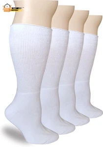 2 pares de calcetines bariátricos extra anchos sin ataduras calcetines para diabéticos extra anchos para mujer - Imagen 1 de 12