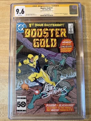 🔑 BOOSTER Gold #1 (1986) CGC 9.6 Signed Jurgens 1st Appearance! - Image 1 of 4