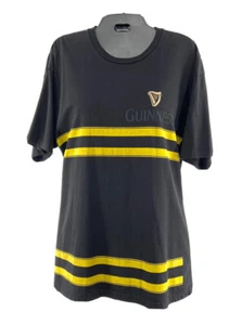 Guinness Beer T-Shirt SUPPORT OUR FIREFIGHTERS Black Graphic Tee Adult Size XL - Picture 1 of 4
