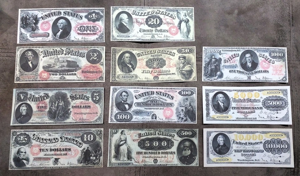 Reprint on paper with W/M United States banknotes 1878 y. FREE SHIPPING! - Image 1 of 4