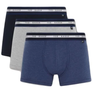 Ted Baker Boxershorts Herren 3er Pack Baumwolle Trunks Stretch Komfort Unterwäsche - Bild 1 von 4