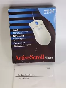 Vintage IBM Versatile Scroll Computer Mouse Wired Trackball Big Box, Box Only - Picture 1 of 6