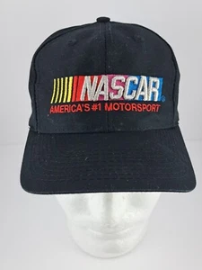 Nascar American's #1 Motorsport Cap, Black with Colorful Embroidery - Picture 1 of 6