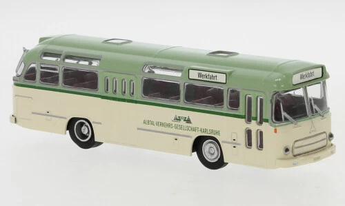 Brekina 59522 - 1/87 Magirus Saturn II, Albtaler Verkehrsgesellschaft, 1960 - Immagine 1 di 1