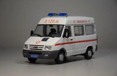 1/43 Alloy die casting car model,White iveco ambulance Spraying Gift collection - Image 1 of 4