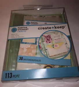Martha Stewart Crafts Create + Keep Scrapbook Starter Kit 113 Pieces - Picture 1 of 12