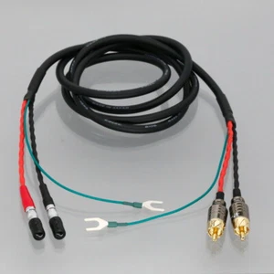 Turntable CAMAC Audio Cable Preamp RCA Phono Male Ground Wire For Mark Levinson - Picture 1 of 4