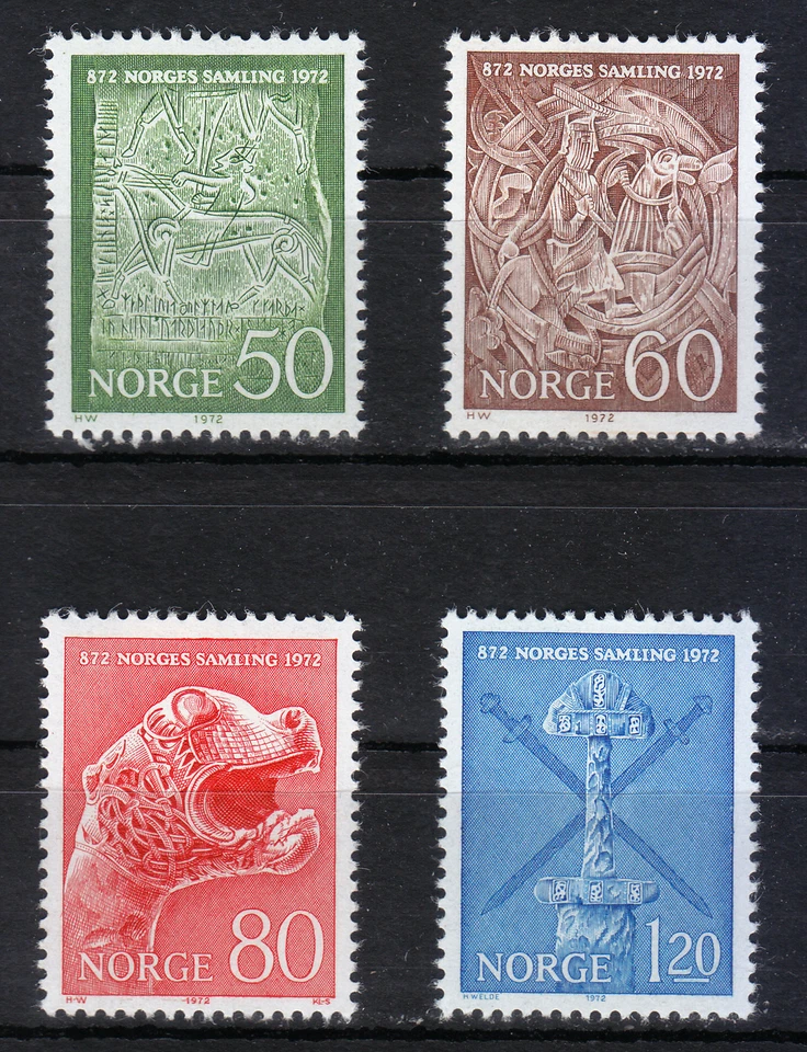 Norway 1972 MNH Mi 639-642 Sc 586-589 Norwegian Ancient Artifacts .Viking ** - Image 1 of 1