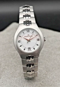 MAURICE LACROIX SIRAS 89851 WHITE DIAL DAMENUHR QUARZ EDELSTAHL METALLBAND + BOX - Bild 1 von 11