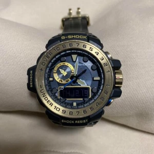 CASIO G-SHOCK GULFMASTER GWN-1000GB-1AJF Black Gold Tough Solar Used JP - Picture 1 of 7