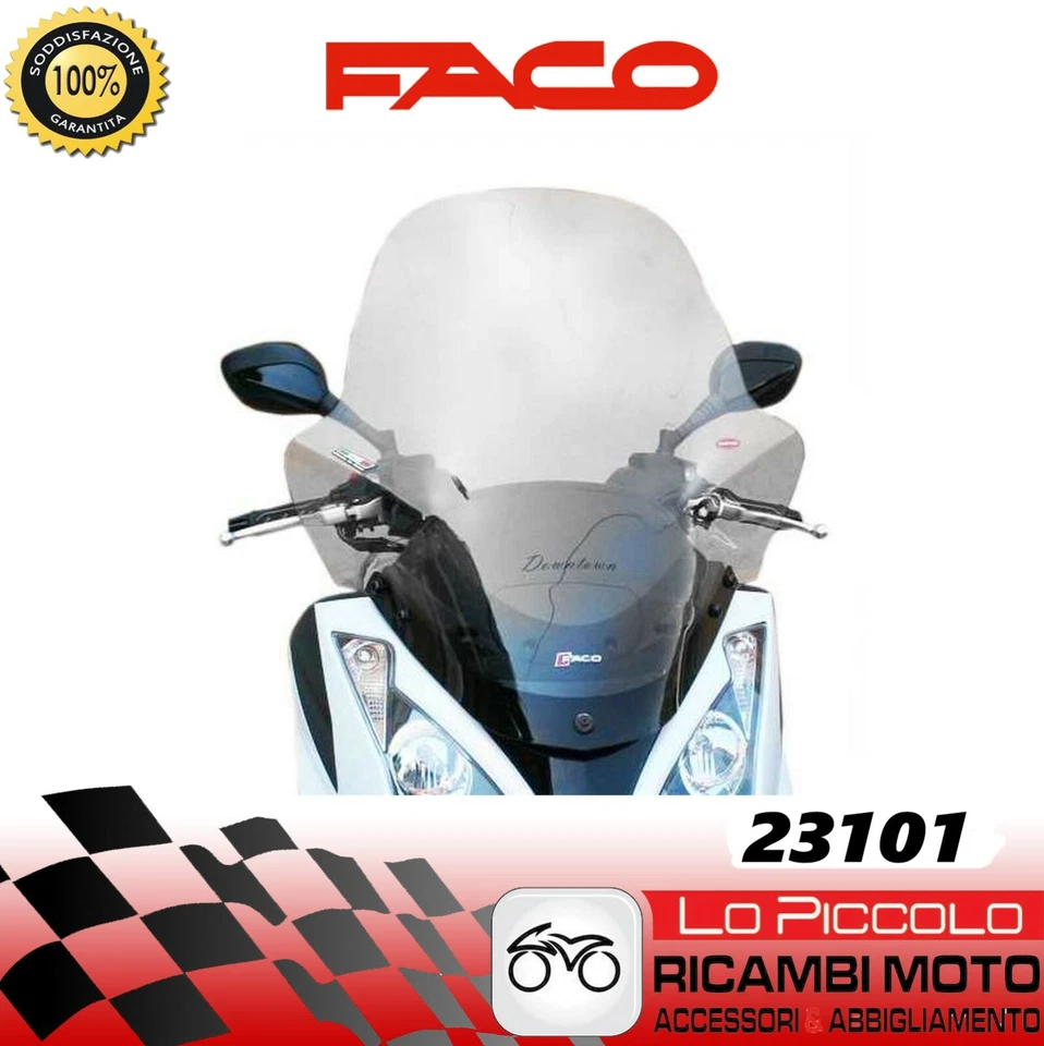 23101 PARABREZZA/PARAVENTO FACO KYMCO DOWN-TOWN 125i-200i-300i 2009-2014 - Immagine 1 di 1