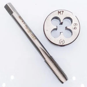 M7 x 1 mm Gewindebohrer & M7 x 1,0 mm Matrize Metrisches Gewinde Rechtshänder - Bild 1 von 4