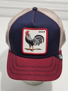 Goorin Bros Animal The Farm Trucker Baseball Snapback Hat Cap Cock Rooster - Picture 1 of 10