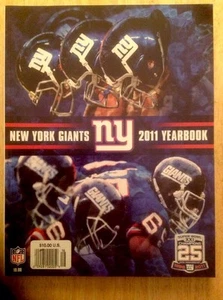 2011 NEW YORK GIANTS OFFICIAL NFL YEARBOOK ELI MANNING CRUZ COUGHLIN - Imagen 1 de 5