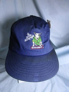 Vintage Spuds Mackenzie BUDLIGHT Baseball/Trucker Cap-Embroidered Logo & Dog-NOS - Picture 1 of 5