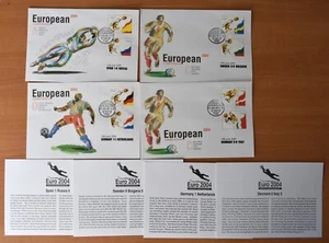(WC22422) FOOTBALL - FDC EURO 2004, PORTUGAL, CV 14, USED, SEE SCANS - Picture 1 of 4