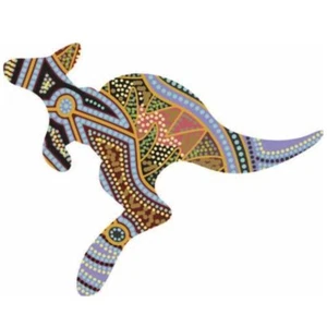 IMÁN NEVERA ABORIGEN - CANGURO - TEMPORADA GULDU - HECHO EN AUSTRALIA - FLEXI - Imagen 1 de 2