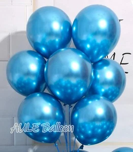 Palloncini in lattice AULE 12" elio metallizzato decorazione festa BLU confezione da 50 - Foto 1 di 2