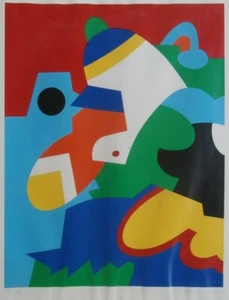 Pop Art Rare 1968 Serigraph Print Otmar Alt Mid Century Modern German Artist NR - Bild 1 von 11