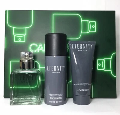 Conjunto de presente Eternity By Calvin Klein spray 3,3 oz - Como na foto/leia a descrição - Imagem 1 de 4