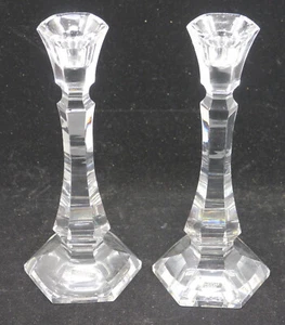 PAR DE CANDELABROS ONEIDA CRISTAL PLOMO, COLECCIÓN LIMITADA, EXCELENTE ESTADO - Imagen 1 de 4