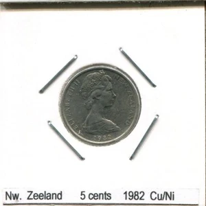 5 CENTS 1982 NEW ZEALAND Coin #AS229U - Picture 1 of 3