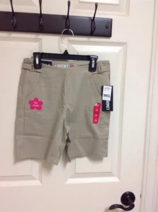 NWT GIRL'S LIMITED TOO KHAKI SKORTS FRONT POCKETS SIZE 14 SCHOOL UNIFORM - Picture 1 of 8