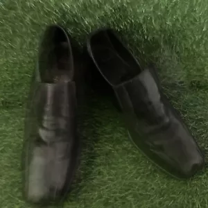 Ely English Schuhe von Sanders Herren Größe 8 schwarz Slipper schwarz Lederschuhe - Bild 1 von 14