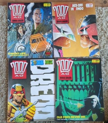 2000AD Vintage 1980s Judge Dredd Comics Job Lot X 4 1989 610 - 613 - Image 1 of 4