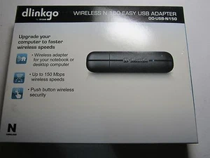 D-Link GO-USB-N150 Wireless N150 Easy Easy USB Adapter Wi-Fi Internet Dongle - Picture 1 of 3