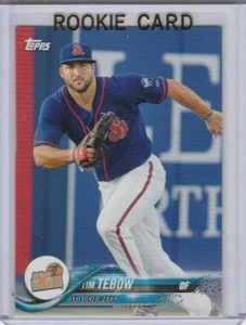 TIM TEBOW ROOKIE CARD St. Lucie Mets Topps Pro Debut Baseball MINOR LEAGUE RC! - Picture 1 of 2